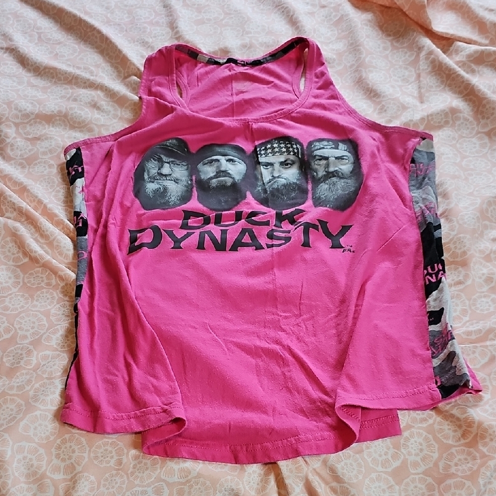 Duck Dynasty Pink Tank Top Pajama Top